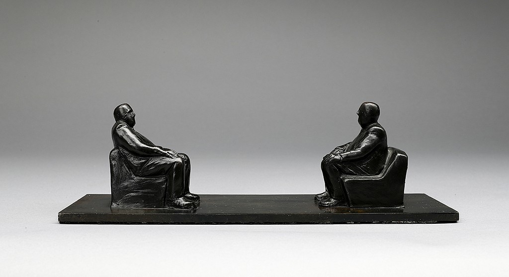 Jim Rennert, Face to Face, Edition of 9, 2010
bronze and steel, 3 1/2 x 11 x 3 5/8 in. (8.9 x 27.9 x 9.2 cm)
JR101016