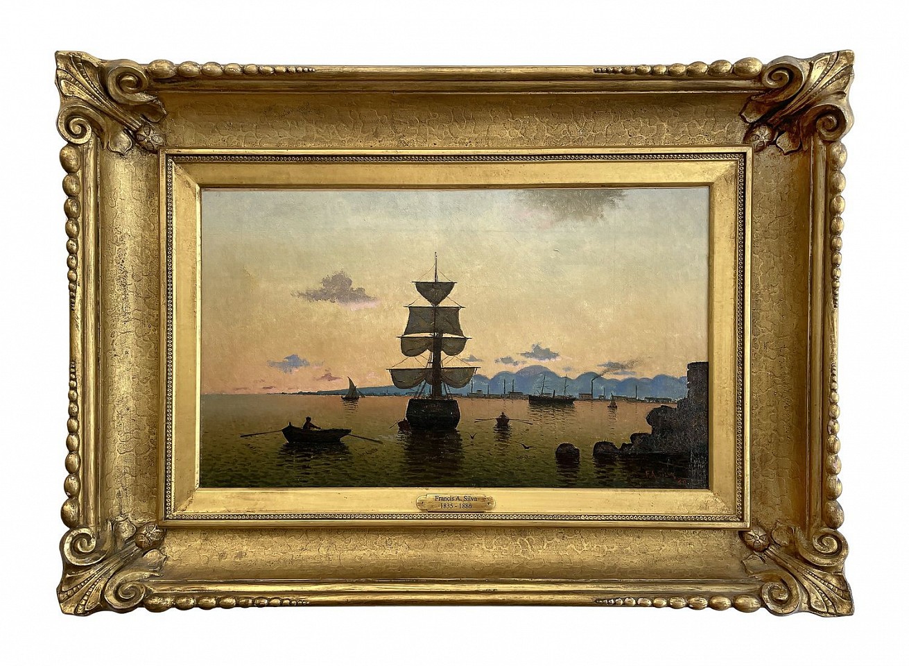 Francis Augustus Silva, Twilight on the Hudson, 1880
oil on canvas, 12 x 20 in. (30.5 x 50.8 cm)
FAS230601