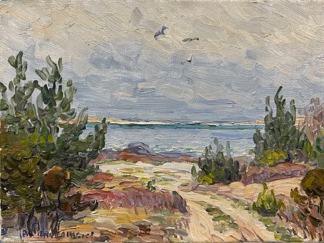 Jan Pawlowski, Foggy Beach Day in Madaket
oil on canvas, 9 x 12 in. (22.9 x 30.5 cm)
JP240414