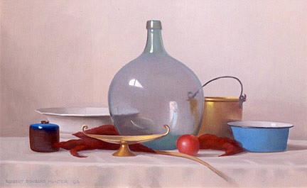 Robert Douglas Hunter, Arrangement with a Pale Green Bottle, 2006
oil on canvas, 24 x 38 in. (61 x 96.5 cm)
RDH020306