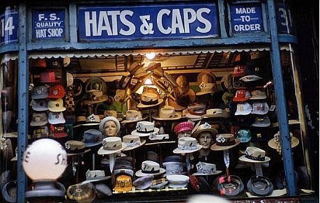 Ruth Orkin, Hats and Caps, NYC, 1947
Photography, 16 x 20 in. (40.6 x 50.8 cm)
RO150507