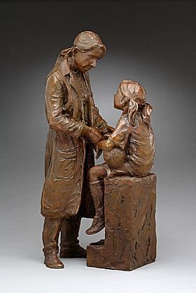 Jane DeDecker, Healing Touch, Ed. of 50, 2008
bronze, 6 x 2 x 4 in. (15.2 x 5.1 x 10.2 cm)
JD081008