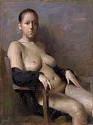 Max Ginsburg, Nude in Armchair (Nude Study 3)
oil on panel