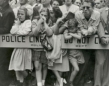 Work: Ruth Orkin Police Line, American Legion Parade, New York City