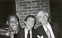 Bob Colacello, Andre Leon, Steve Rubell, and Andy Warhol, Bianca Jagger's Birthday Dinner, Mortimers
1981, silver gelatin photograph