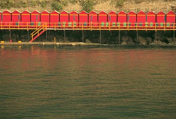 Robert Farber - Robert Farber Red Cabanas, Santa Margherita, Italy, Edition of 25
