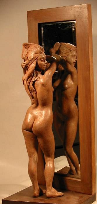 Bruno Lucchesi, The Mirror, (unique), 1971
28 x 10 1/4 x 8 3/4 in. (71.1 x 26 x 22.2 cm)
BL803