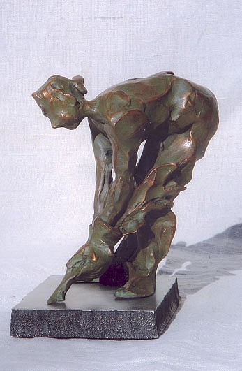 Jane DeDecker, Out With the Bad, Ed. of 31, 2004
bronze, 6 1/2 x 6 x 3 1/2 in. (16.5 x 15.2 x 8.9 cm)
JDD41204