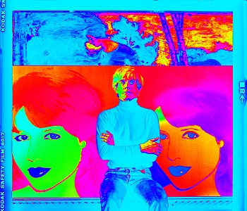 Harry Benson - Harry Benson Andy, psychedelic blue,  Edition of 35