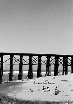 Work: Robert Farber Railroad Across the Beach