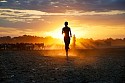 Steve McCurry, Running at Sunset
2012, FujiFlex Crystal Archive Print