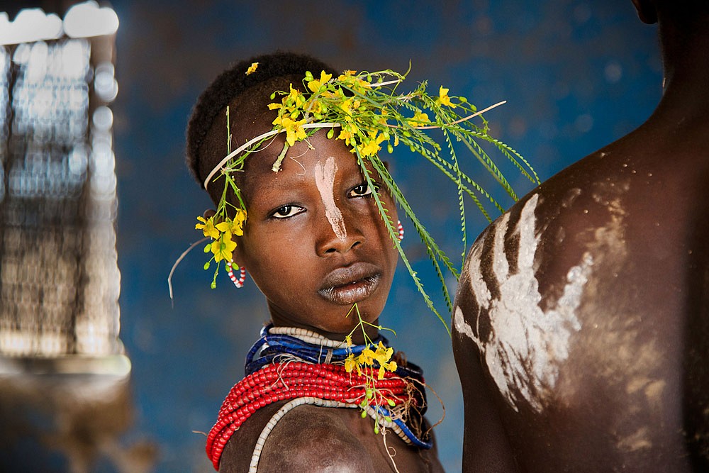 Steve McCurry, Child Adorned with Flowers, 2012
FujiFlex Crystal Archive Print, (Inquire for available sizes)
ETHIOPIA-10033