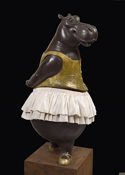 Work: Bjorn Skaarup Hippo Ballerina, fourth position, Edition of 3