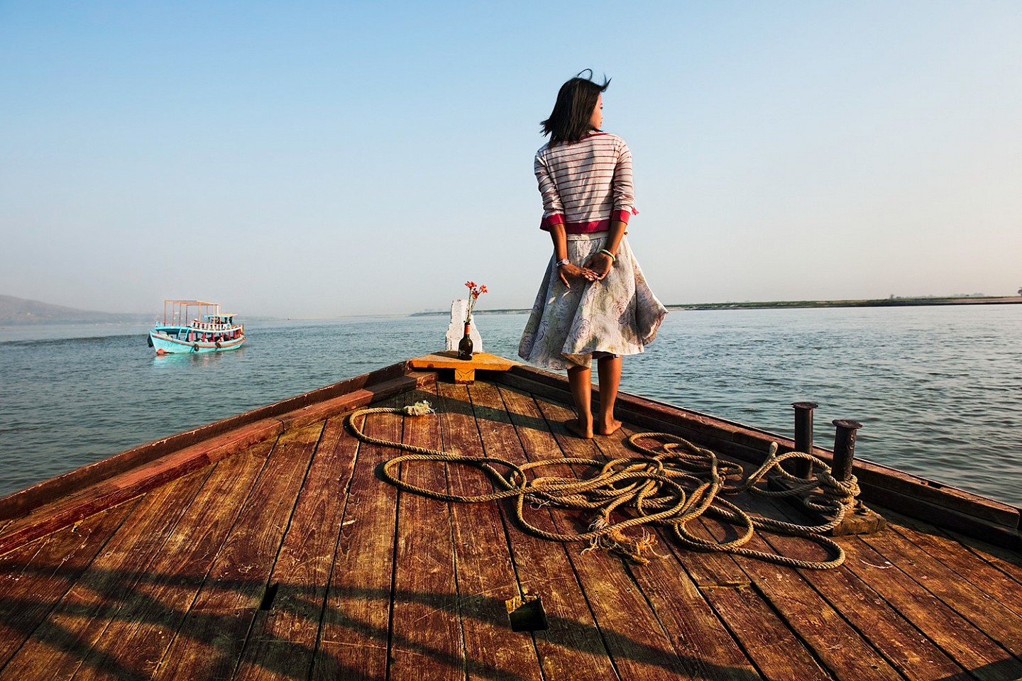 Steve McCurry, Girl on Ship Prow, 2011
FujiFlex Crystal Archive Print, (Inquire for available sizes)
BURMA-10314
