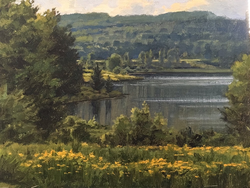 Frank Corso, Blueberry Lake, 2015
oil on board, 12 x 16 in. (30.5 x 40.6 cm)
FC151004