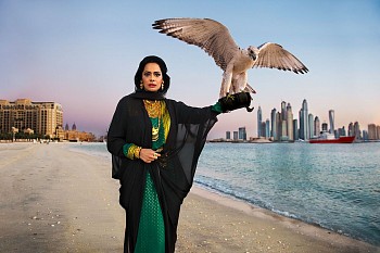Steve McCurry - Steve McCurry Woman Holding Hawk
