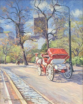 Work: Jan Pawlowski Red Carriage in Manhattan