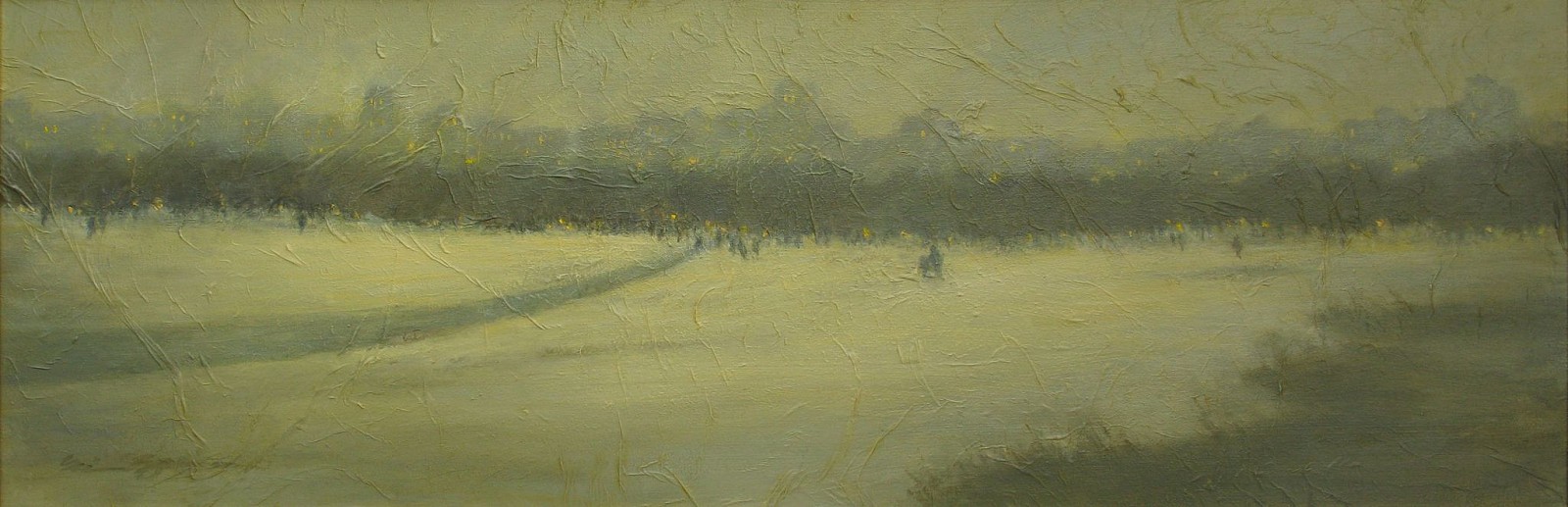 Nina Maguire, Central Park Winter, 2011, 2011
acrylic on board with seikishu rice paper, 12 x 36 in. (30.5 x 91.4 cm)
NM010311