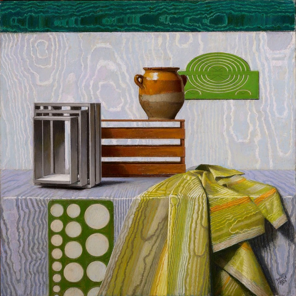 Daniel E. Greene, Boxes, Jug & Templates, 2013
pastel on granular board, 40 x 40 in. (101.6 x 101.6 cm)
DG161101