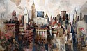 Marti Bofarull, Manhattan Life's
mixed media on canvas