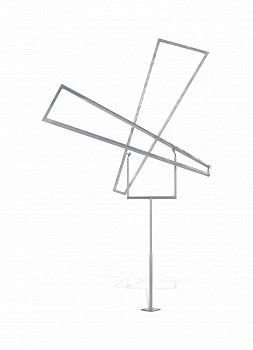 Work: George Rickey Two Open Trapezoids Excentric Variation VI, Ed. 1/3