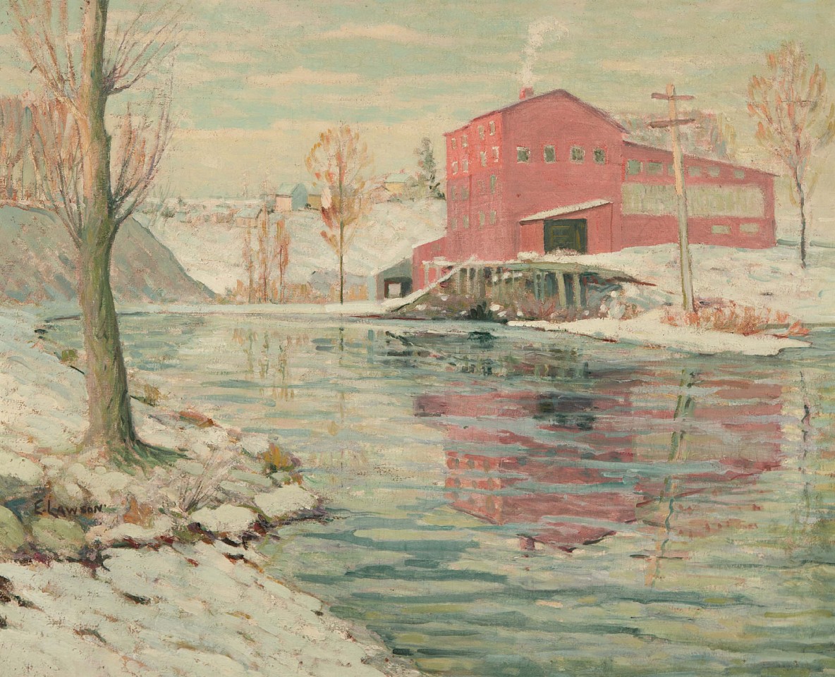 Ernest Lawson, The Red Mill, 1916
oil on canvas, 23 x 28 in. (58.4 x 71.1 cm)
EL180802