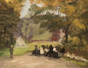 Work: Robert Henri Figures in the Luxembourg Gardens