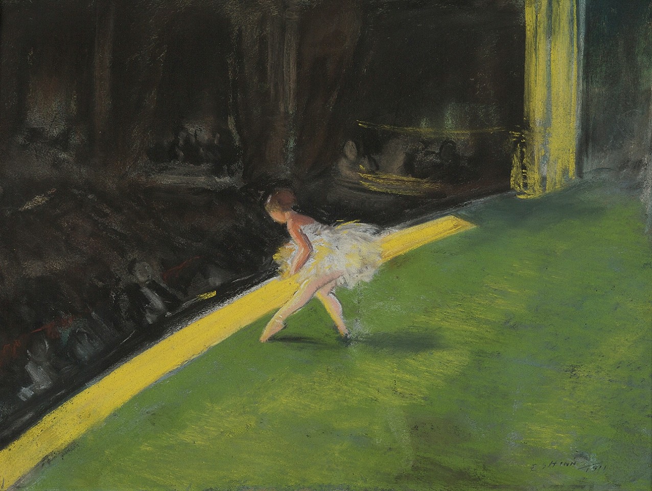 Everett Shinn, The Yellow Dancer, 1911
pastel on board, 14 3/8 x 19 1/2 in. (36.5 x 49.5 cm)
ES1808001