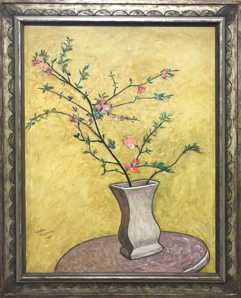 Gershon Benjamin, Flowering Quince, 1980
oil on canvas, 33 x 25 in. (83.8 x 63.5 cm)
GB1803010