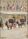 Guy Carleton Wiggins, Plaza Hotel
oil on canvas board
