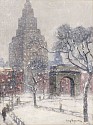 Guy Carleton Wiggins, Washington Square, Winter, New York
1934, oil on canvas board
