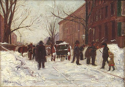 Harry W. Newman, Winter in New York City, 1905
oil on canvas, 10 x 14 in. (25.4 x 35.6 cm)
HWN190401