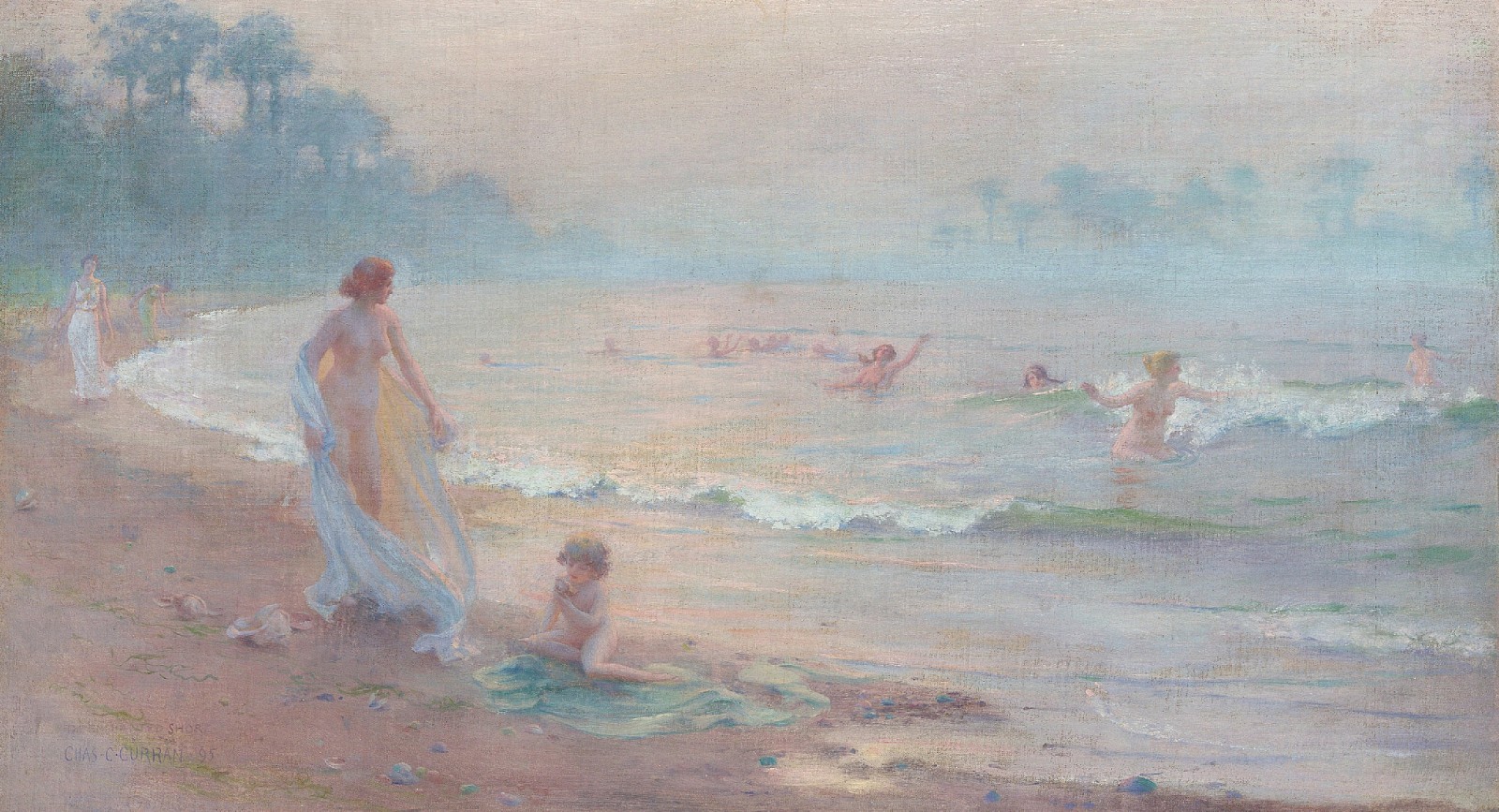 Charles Courtney Curran, The Enchanted Shore, 1895
oil on canvas, 17 7/8 x 32 in. (45.4 x 81.3 cm)
CCC190401