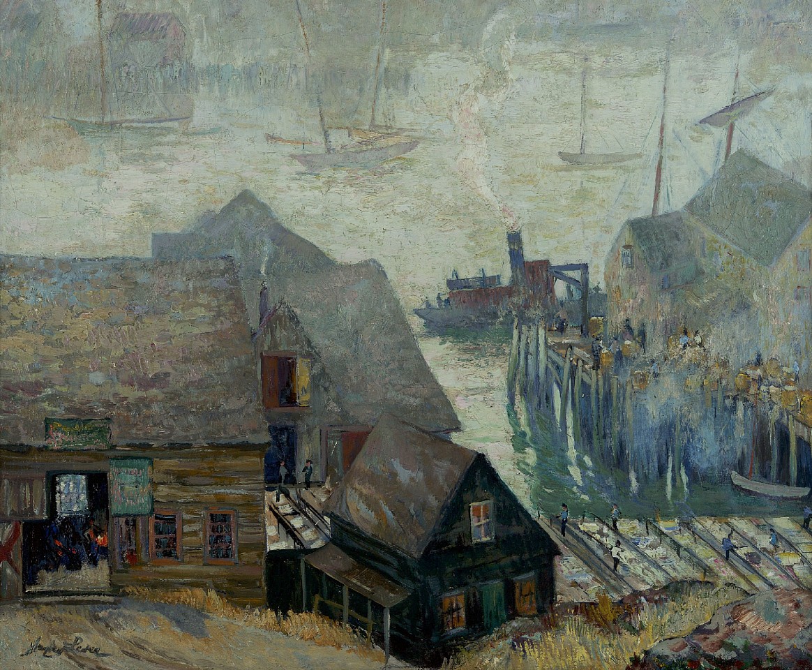 Hayley Lever, Gloucester Rooftops and Harbor, c. 1920s
oil on canvas, 20 1/4 x 24 1/2 in. (51.4 x 62.2 cm)
HL190402