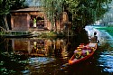 Steve McCurry, Flower Vendor on Dal Lake
1999, FujiFlex Crystal Archive Print