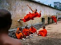 Steve McCurry, Monk Running on Wall, Hunan Province, China
2004, FujiFlex Crystal Archive Print