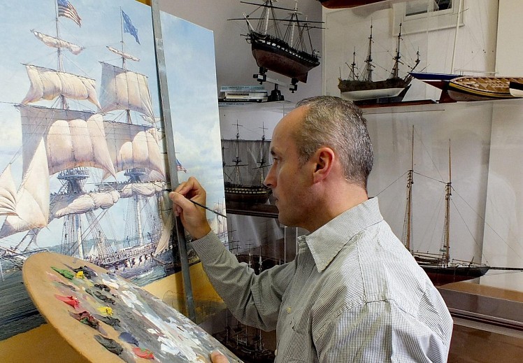 Maarten Platje News & Events: Historic Single-Ship Victories Captured by Renowned Maritime Artist Maarten Platje, September  4, 2019 - Atlantic Highlands Herald