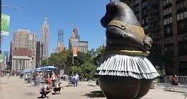 News & Events: Hippo Ballerina on the Flatiron South Public Plaza, September  4, 2019 - Flatiron Partnership