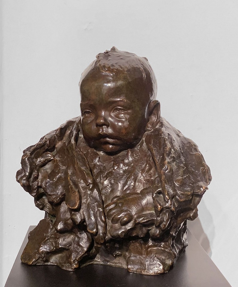 Bessie Potter Vonnoh, Bust of Baby, 1901
bronze, 9 1/2 x 9 x 6 in. (24.1 x 22.9 x 15.2 cm)
BPV190904