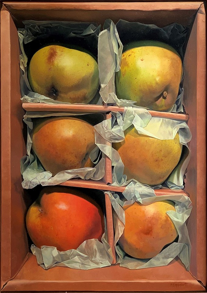 Robert E. Zappalorti, Three Pairs, 2019
oil on panel, 20 1/2 x 14 1/2 in. (52.1 x 36.8 cm)
RZ191001