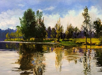 David Peikon - David Peikon Afternoon on a Canal Boat