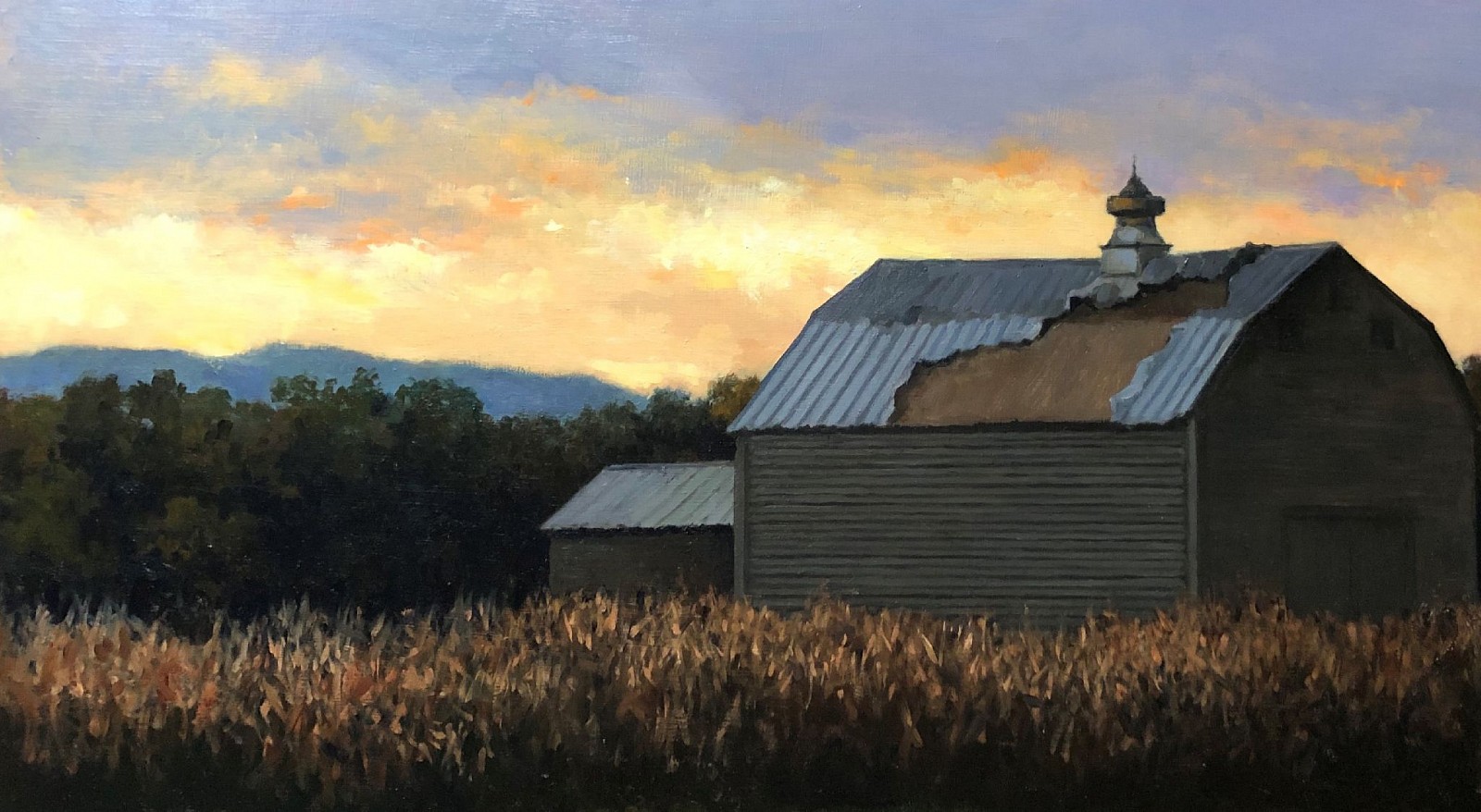 David Peikon, Wheat Field Elegy
oil on panel, 12 x 24 in. (30.5 x 61 cm)
DP200203
