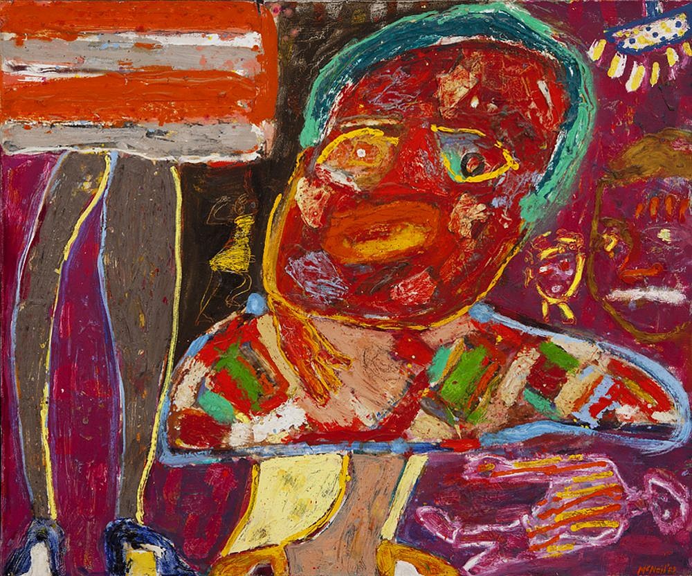 George McNeil, Well, 1982
oil on canvas, 40 x 48 in. (101.6 x 121.9 cm)
GM140902