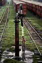 Steve McCurry, Man Bathes at Train Station
1983, FujiFlex Crystal Archive Print