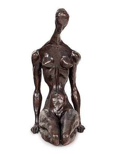 Doris Caesar, Woman, Sitting Back on Heels, 1964
bronze, 32 3/8 x 14 1/2 x 23 1/2 in. (82.2 x 36.8 x 59.7 cm)
DPC210302