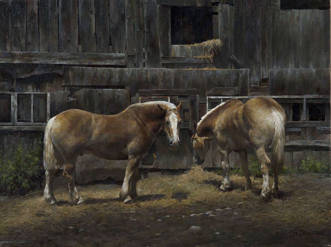 Li Xiao, Stable, 2021
oil on canvas, 18 x 24 in. (45.7 x 61 cm)
LX210604