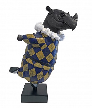 Work: Bjorn Skaarup Rhino Harlequin Pirouette, maquette Ed. of 9