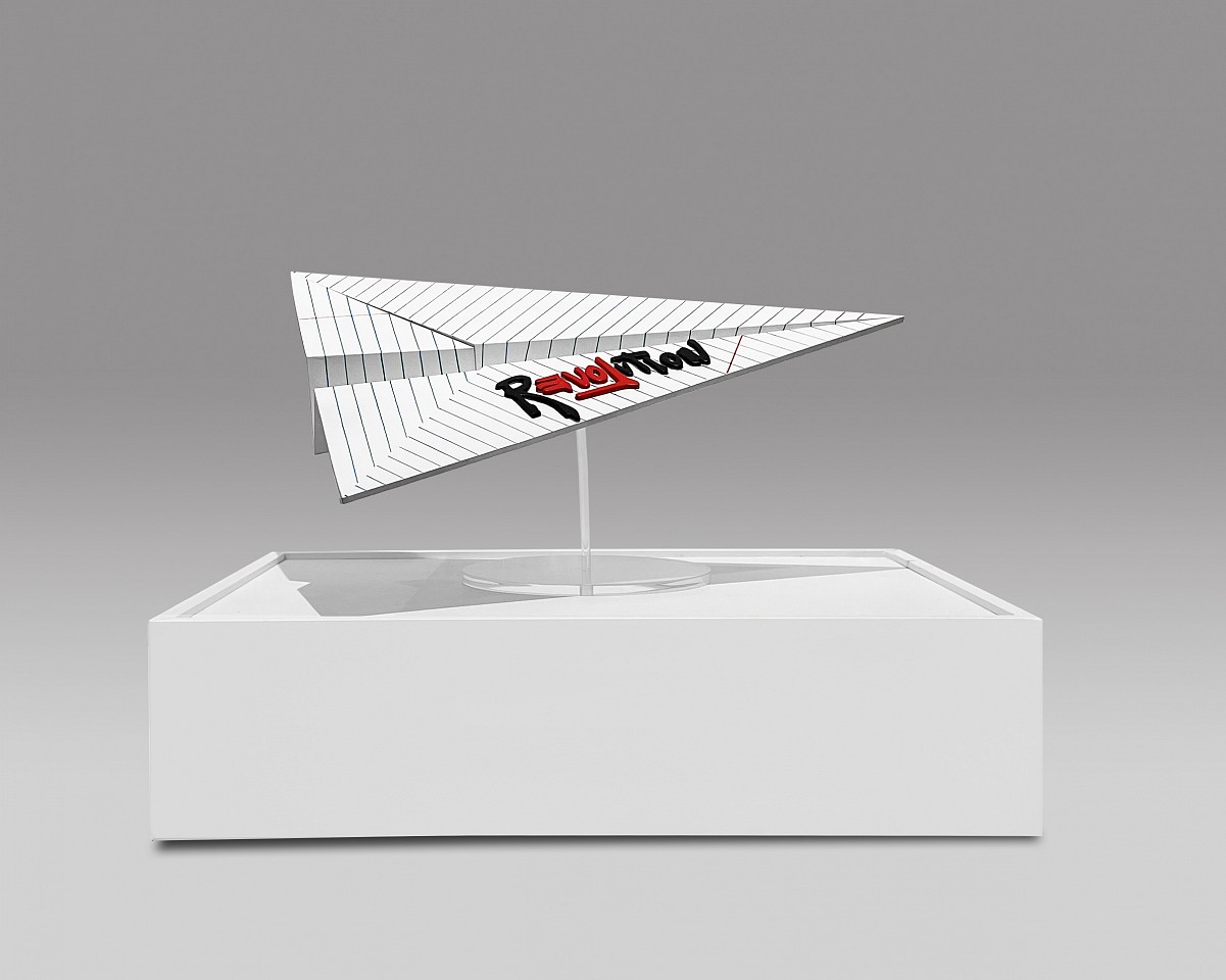 Guy Stanley Philoche, Revolution, Paper Airplane, 2021
mixed media, 24 x 18 x 13 in.