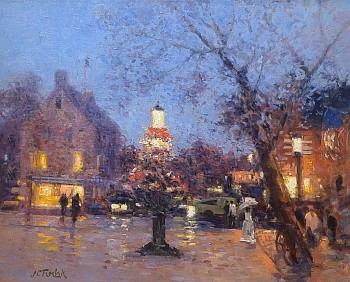 John Terelak - John Terelak Main Street Evening