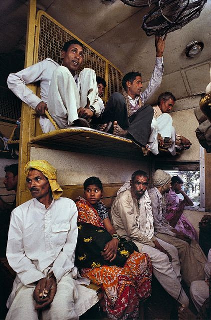 Steve McCurry, Passenger in the Sleeper Class Compartment, 1983
FujiFlex Crystal Archive Print
INDIA-10463